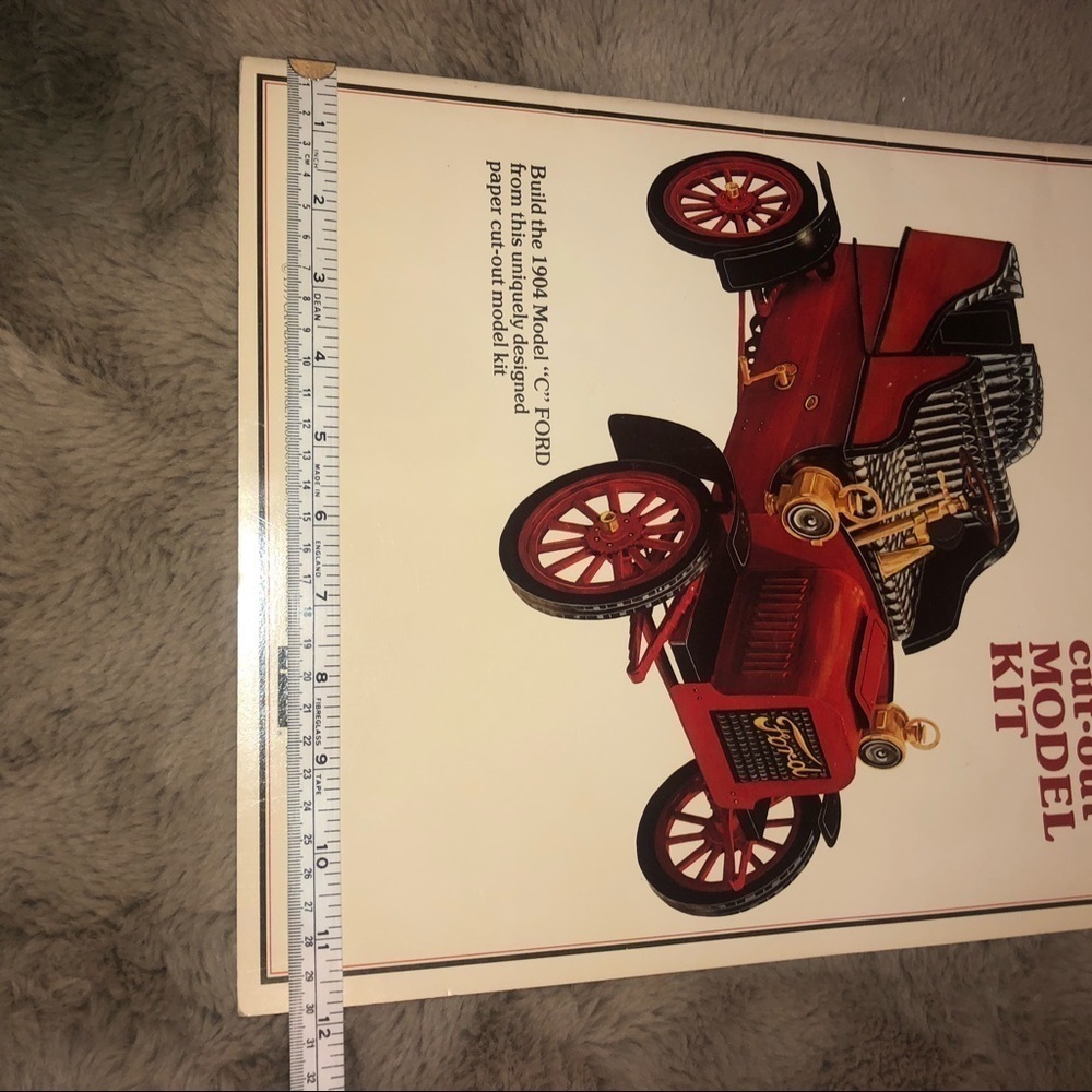 VTG 70s Ford 1904 Model C Cut Out Model Kit 1979 Canadian Heritage Products - Picture 12 of 12